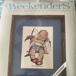 Counted cross stitch kit. Package never opened. Hummel design